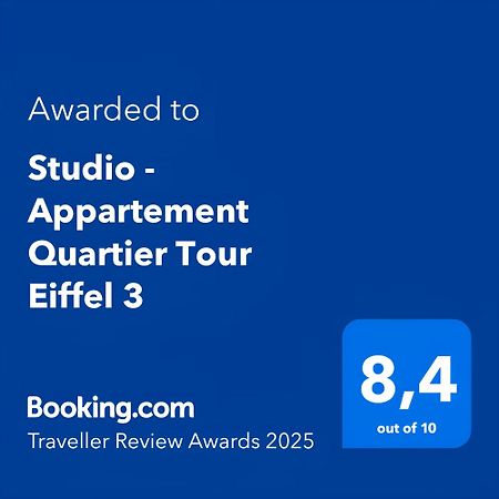 Studio - Appartement Quartier Tour Eiffel 3 Free Netflix Париж Екстериор снимка